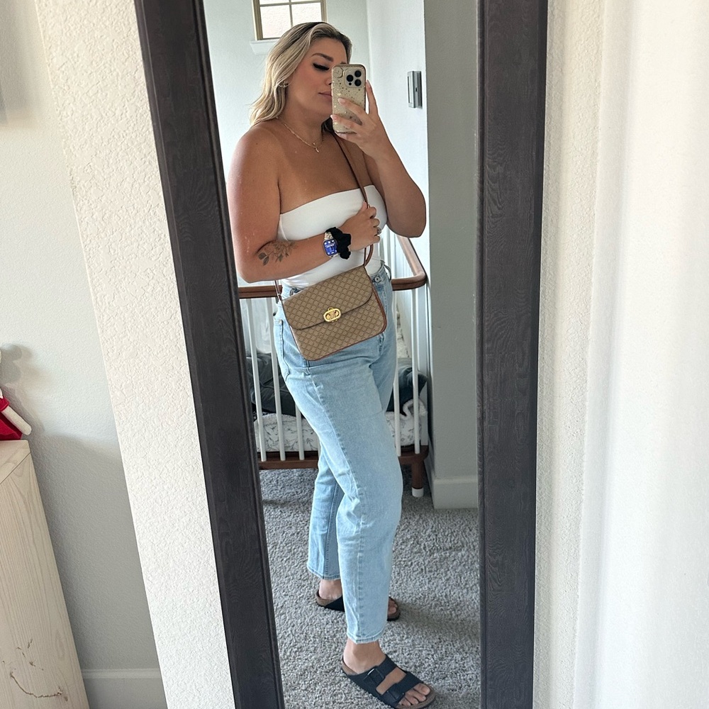 Celine Triomphe Canvas Crossbody Purse